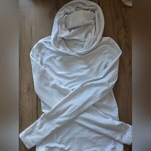 ​Alo Yoga White Conquer Reform Long Sleeve Hoodie - Size XS